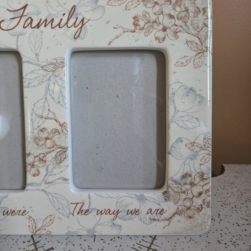 Family Floral 2-Picture Frame